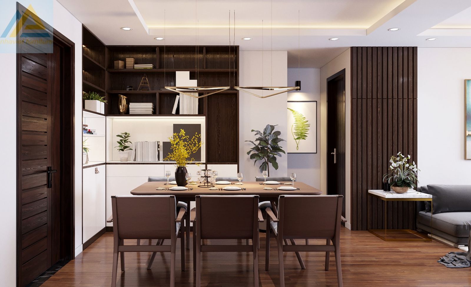 thiết kế nội thất chung cư an bình city phòng khách